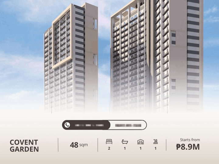 2BR Rent-to-Own Condo for Sale in Sta. Mesa  Covent Garden!