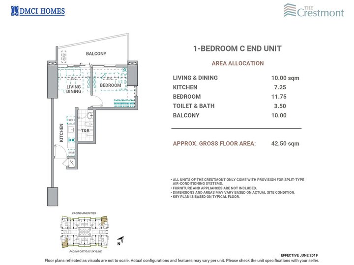 Pre-selling 1BR 42.50sqm The Crestmont Condo in Panay Ave., QC