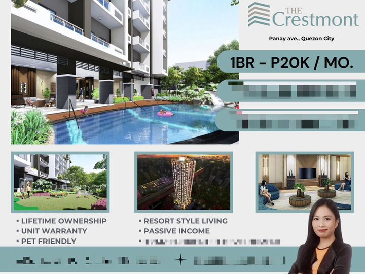 DMCI Condo for Sale in Quezon city near Eton Centris Preselling The Crestmont 2 Bedroom