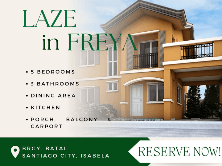 House and Lot For Sale in Isabela Freya 5-bedroom Unit
