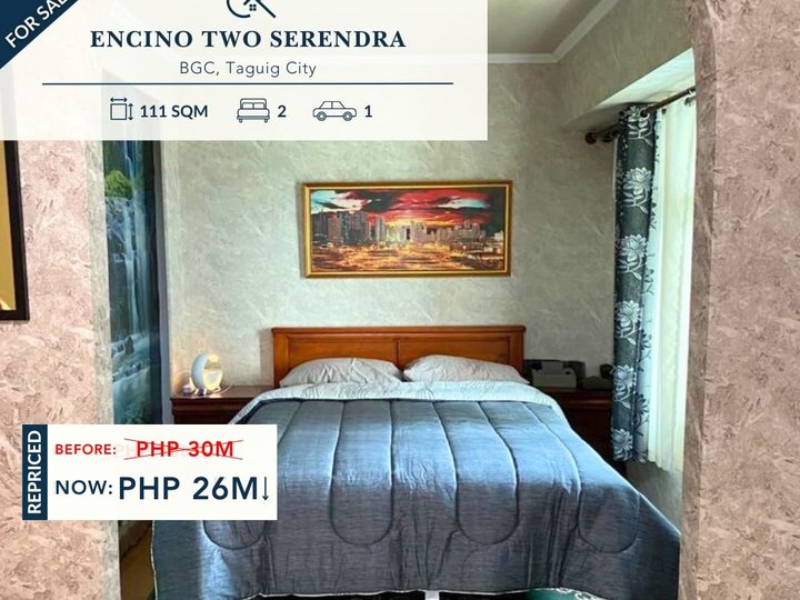 For Sale 2BR Semi Furnished Condo Unit at Encino Two Serendra -CRS0286