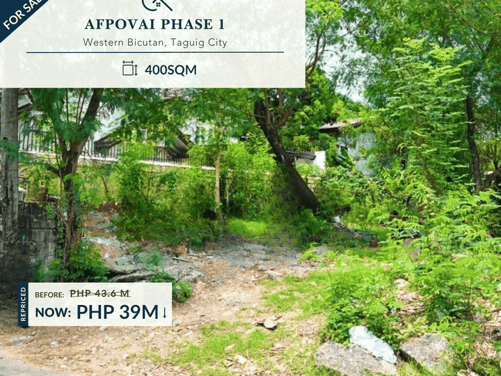 For Sale Residential Lot in AFPOVAI Phase 1, Taguig City