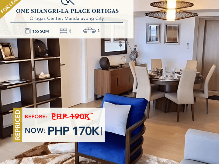 3BR for rent at One Shangri-la Place - CRSL0211