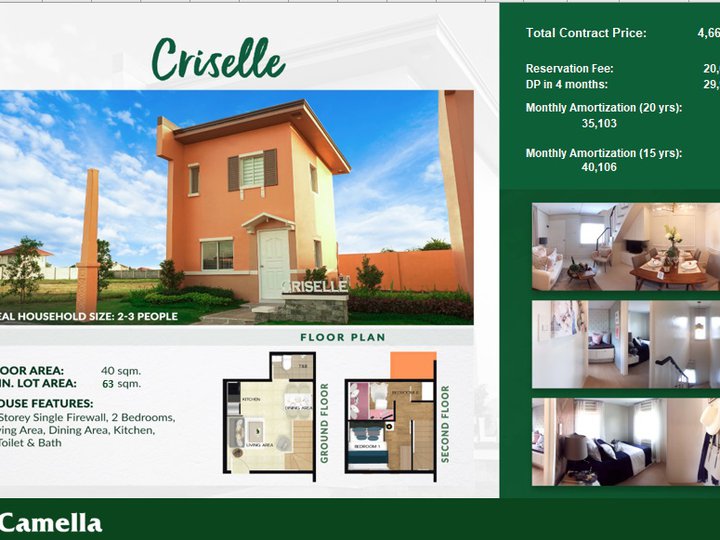 Duplex House and Lot for Sale Camella Terra Alta in Bignay Valenzuela