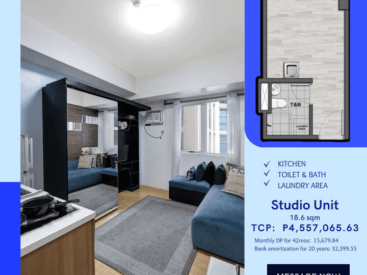 18.68 sqm Studio Condo For Sale in Cubao Quezon City