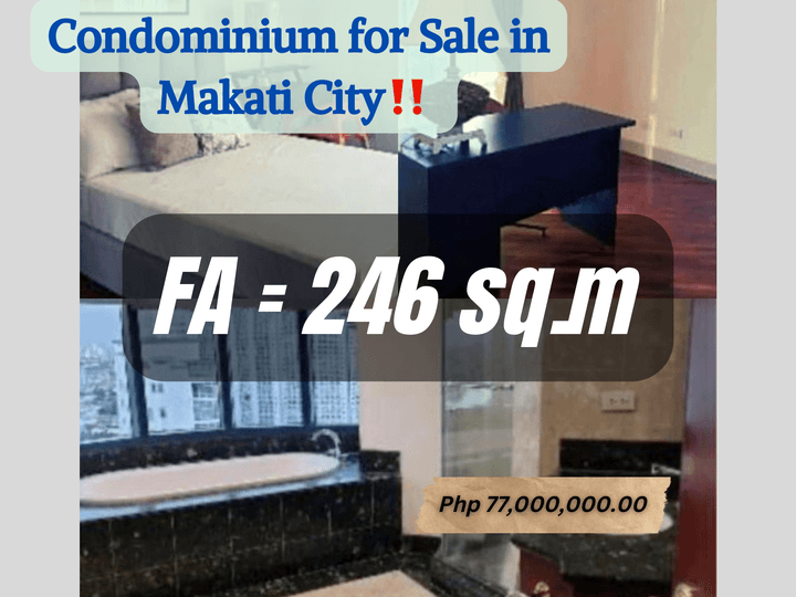 246.00 sqm 3-bedroom Condotels For Sale in Makati Metro Manila