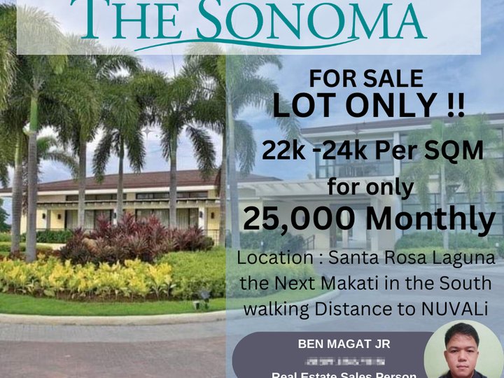 406 sqm Residential Lot For Sale in Santa Rosa Laguna 24k/sqm