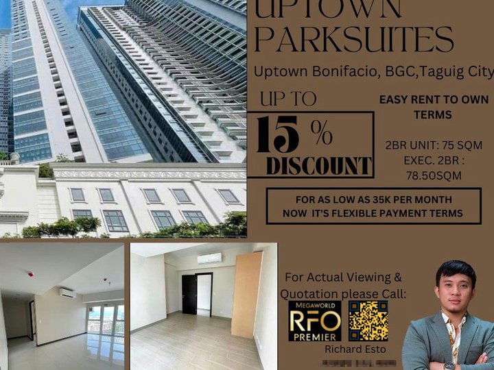 Affordable Rent to Own Condo in BGC - Uptown Parksuites