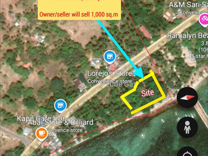 1,000 sqm Beach Property For Sale in Maria Siquijor