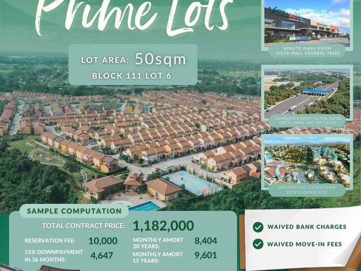 50 sqm Residential lot in General Trias Cavite
