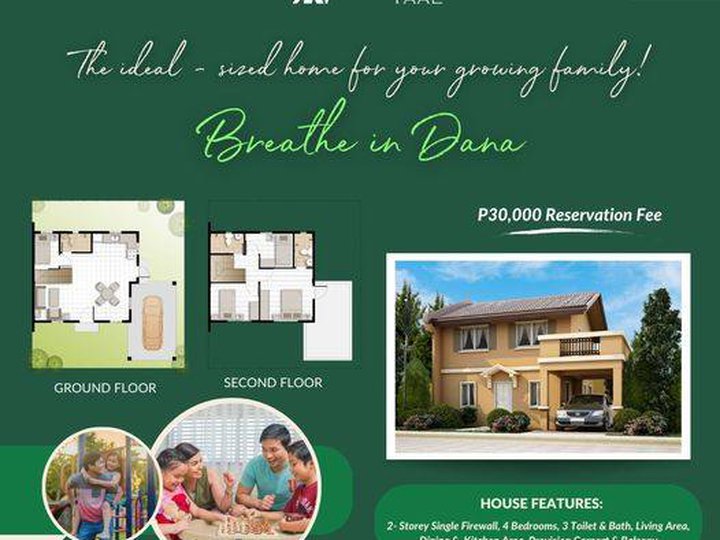 Affordable 4-bedrooms House & Lot For Sale in Taal Batangas