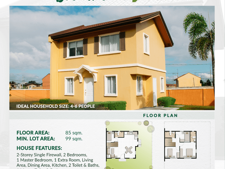 House and Lot for Sale in Cebu | 4-Bedroom Camella Model unit