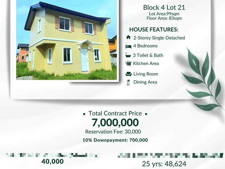 Ready For Occupancy 4-bedroom Single Detached House For Sale in Malvar Batangas