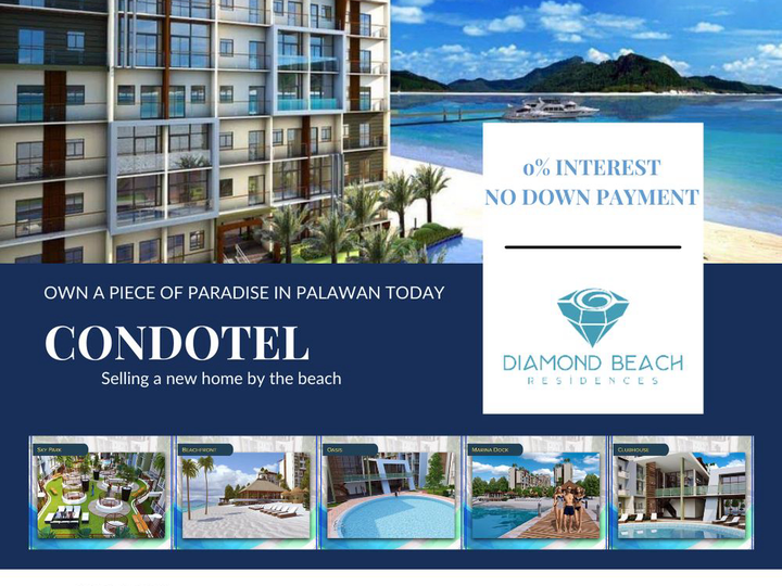 Pre-selling 31.08 sqm 1-bedroom w/ balcony Condotels at Palawan