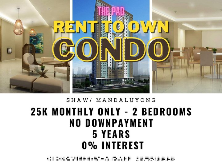 2BR Mandaluyong 25K Monthly Rush Movein RENT2OWN PIONEER WOODLANDS BGC