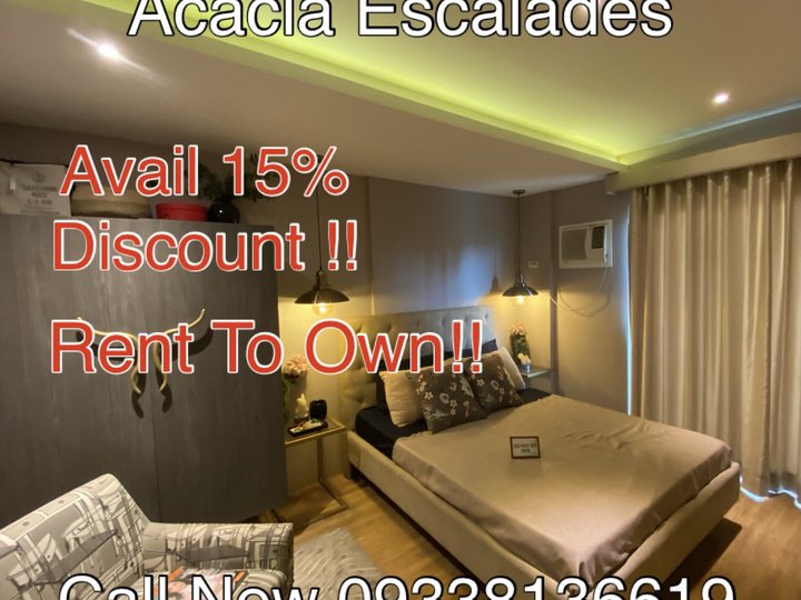 Avail 15% Discount RENT TO OWN Acacia Escalades Pasig