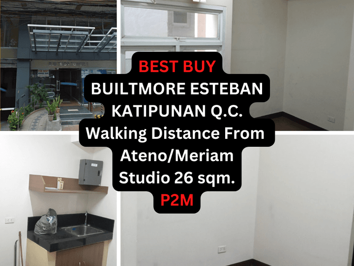 BuiltMore Tower Esteban Abada Katipunan Q.C. Best Buy Studio Unit