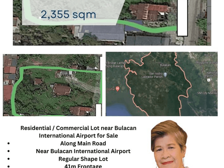 For Sale 2,355 Commercial/ Residential  Lot  near Bulacan International Airportb