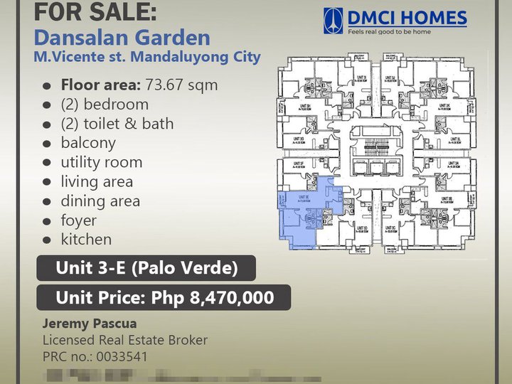: 2-bedroom DMCI Condo Unit in Dansalan Garden Mandaluyong City near Ortigas