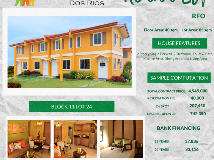 Reana EU,2 Bedroom RFO unit for sale here in Cabuyao, Laguna
