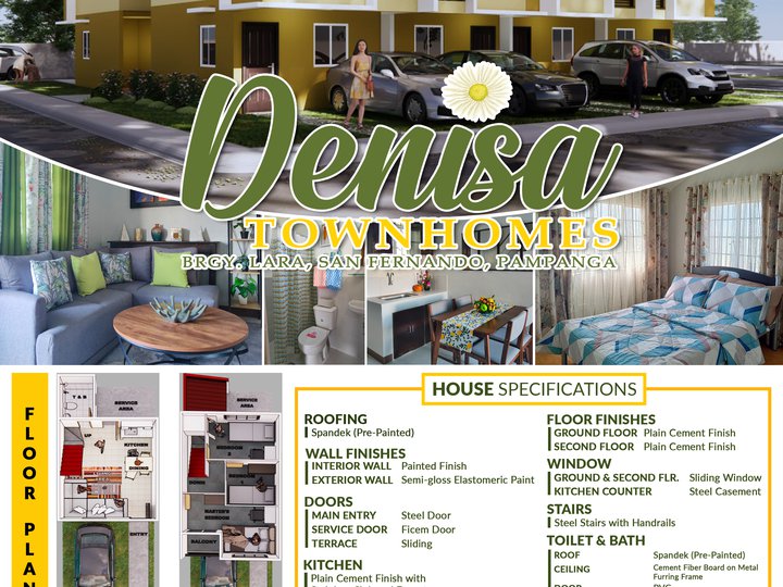 CORNER unit 3-bedroom Townhouse For Sale in San Fernando Pampanga