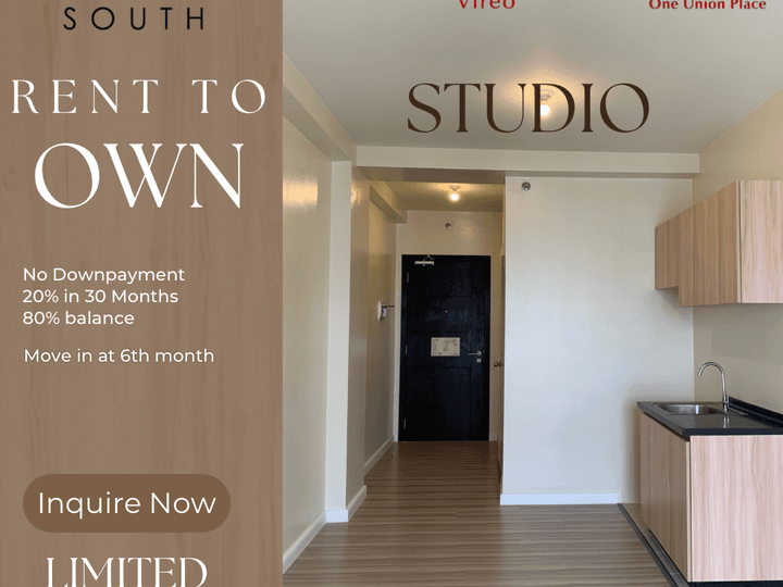 23.00 sqm Studio Condo Rent-to-own in Taguig Metro Manila