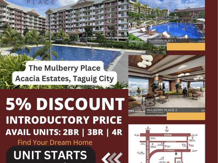 2BR Pre-selling Condo Mulberry Place Taguig