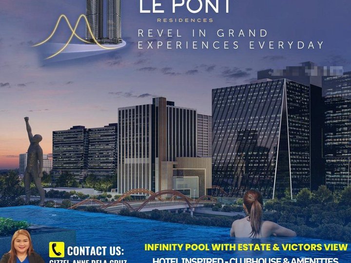 Pet Friendly Pre-Selling 2BR condo unit with Parking Slot for sale at The Le Pont Residences