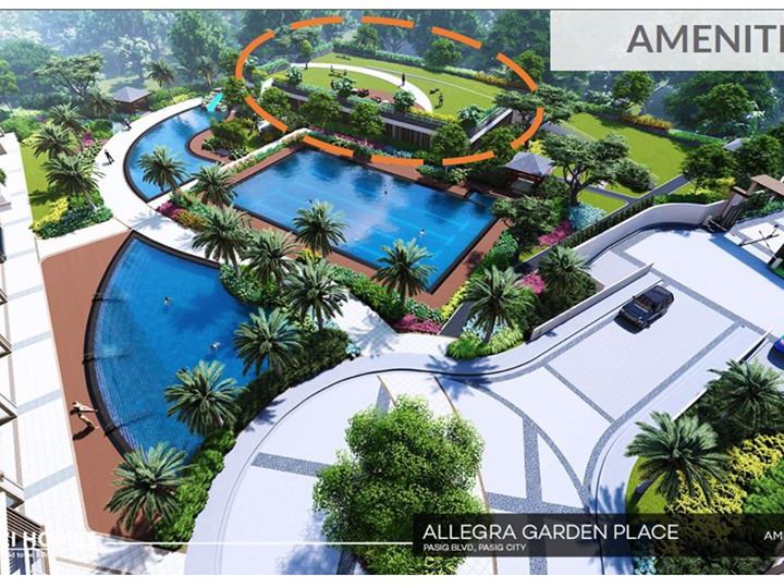 54.00 sqm 2-BR CONDO IN PASIG, METRO MANILA - ALLEGRA GARDEN PLACE