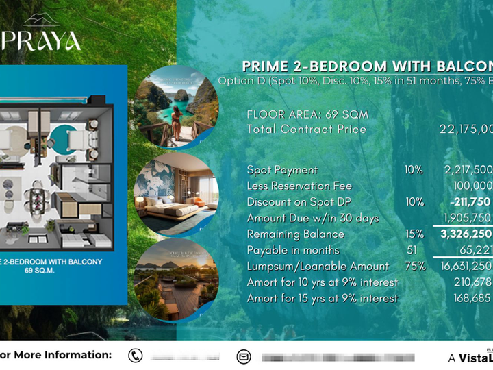 Pre-selling 69.00 sqm 2-bedroom Condo For Sale in Puerto Princesa