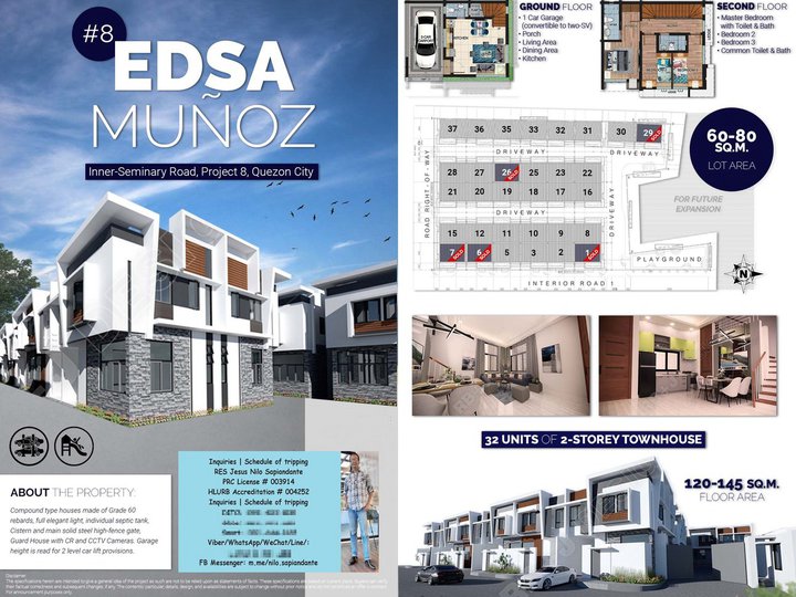 Pre Selling House and Lot For sale in Edsa Munoz Quezon City