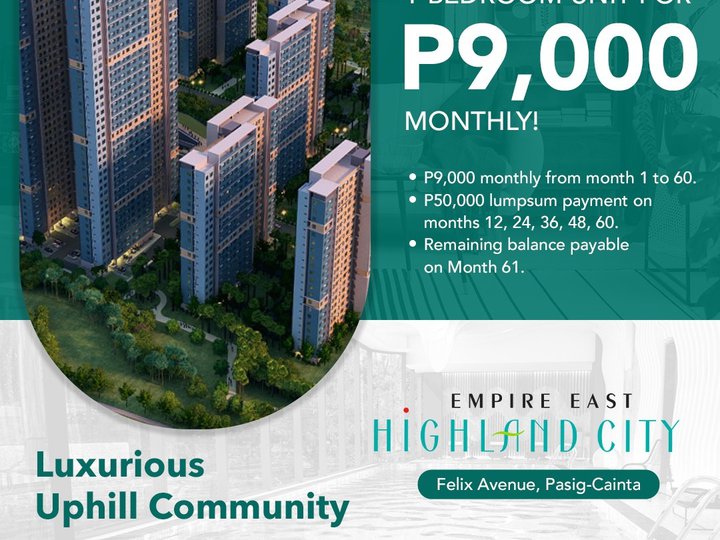 15% DISCOUNT-0% INTEREST in 5yrs-NO DOWNPAYMENT -Rent to Own Condo