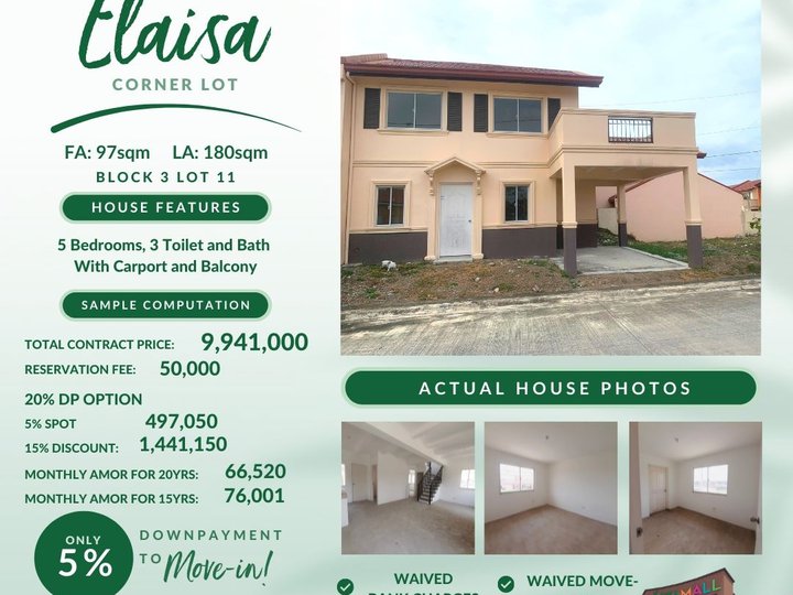 RFO 5bedroom Single Detached House For Sale in Tanza Cavite [House and