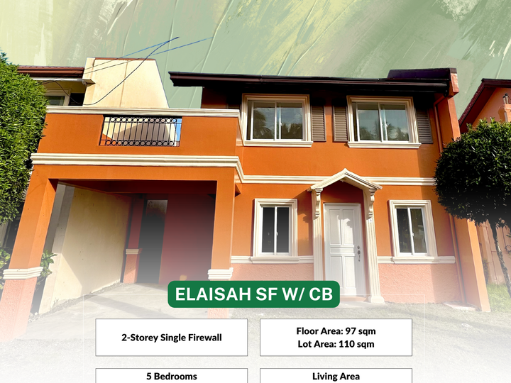 5 Bedrooms Ready to Move-in Elaisa SF W CB unit in Camella Aklan