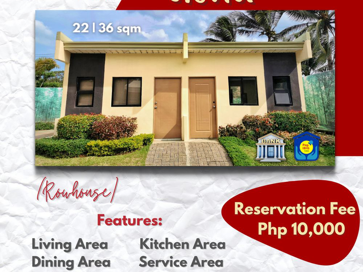 1-bedroom Rowhouse For Sale in Alaminos Laguna