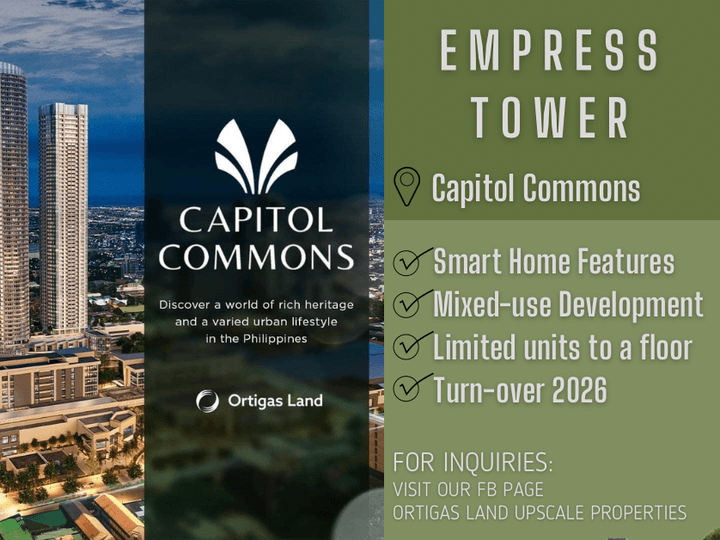 Pre-Selling Condo at Capitol Commons 2BR EMPRESS TOWER