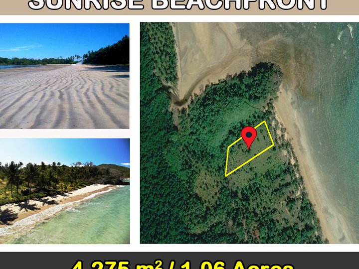 4,275 m2 / 1.06 Acres Inclusive White Sand Sunrise Beachfront