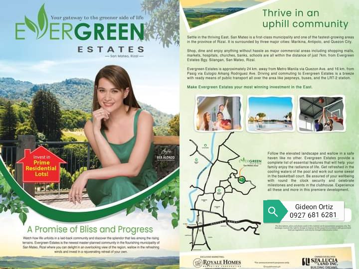 Evergreen Estates,San Mateo Rizal,Residential lots soon open for sale