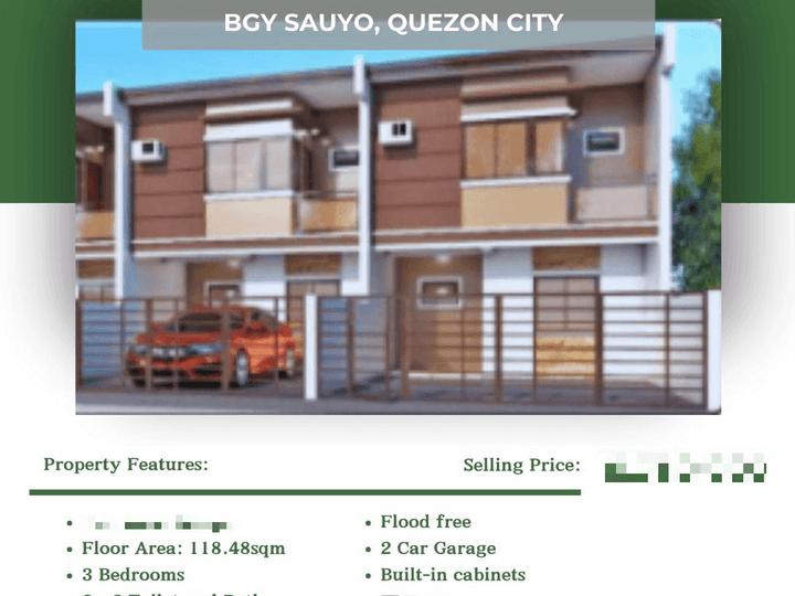 Pre- Selling SINGLE ATTACHED UNIT FOR SALE in the heart of North Fairview, Quezon City!