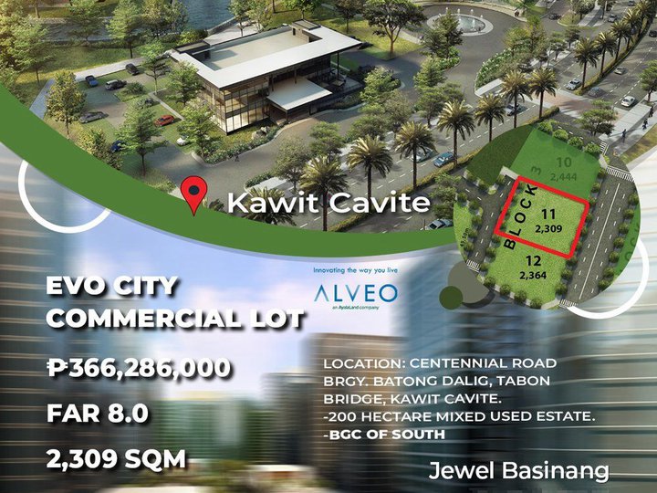 Commercial Lot For Sale in Kawit Cavite by ALVEO LAND | 2309 SQM |