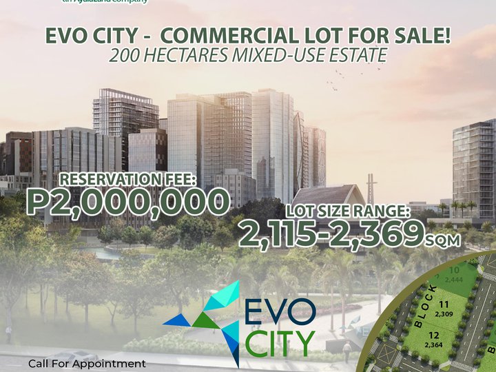 Evo City by Ayala | Commercial Lot For Sale 2,300-2,500 sqm | FAR 8.0