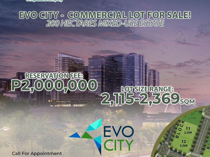 Commercial Lot For Sale at Evo City Near Sangley Airport - Ayala Land