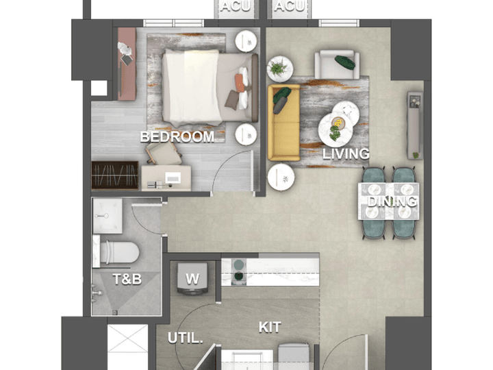 Vion West Executive 47.5 sqm 1BR Residential Unit in Makati City