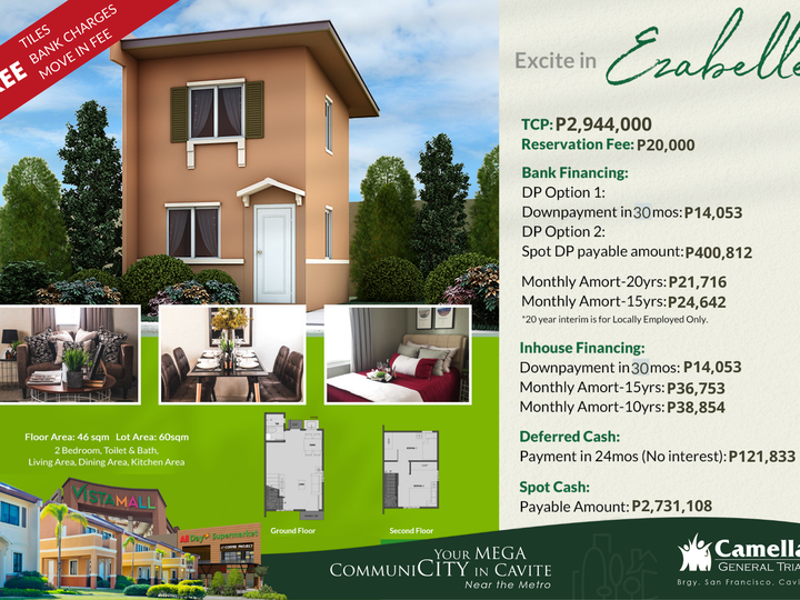 Affordable 2 BR | Near Metro Manila | Camella in Cavite