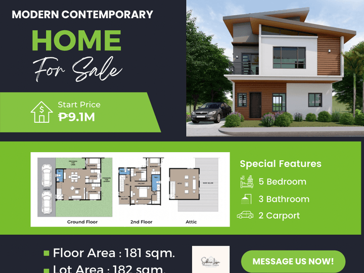 Pre-selling 5BR Modern Contemporary Single Detached House