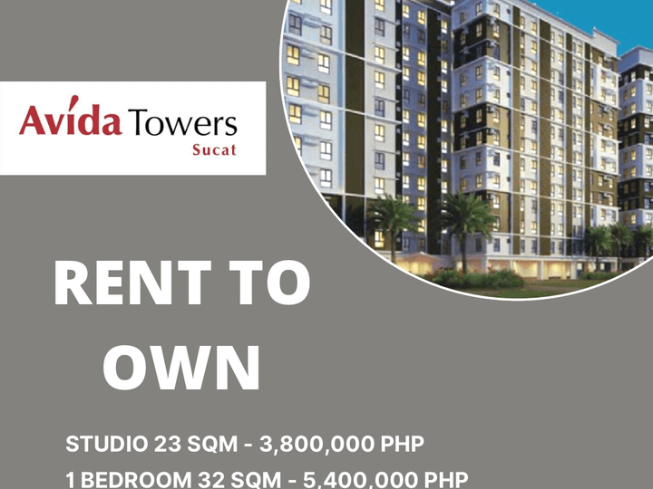 Rent to Own Condo for Sale in Avida Towers Sucat Paranaque