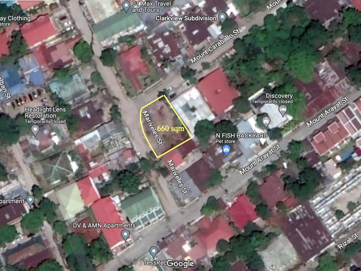 FOR SALE SEMI COMMERCIAL LOT IN ANGELES CITY NEAR CLARK IDEAL FOR CONDO OR HOTEL