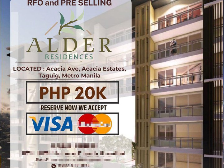 The Alder Residences 62.00 Sqm 2 Bedroom Residential Condo for Sale in Taguig