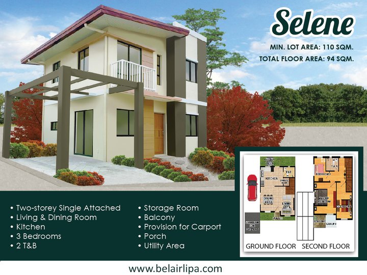 House and Lot For Sale Bel Air Residences Lipa