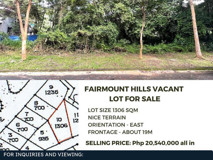 Fairmount Hills Vacant Lot for Sale in Antipolo Rizal